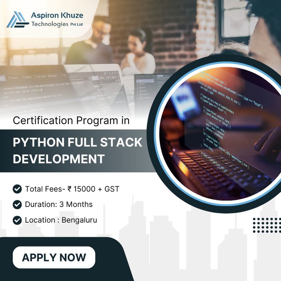 Admission Open For Python Full Stack Development at Asprion Khuze Technologies Pvt LTD, Bengaluru/Bangalore